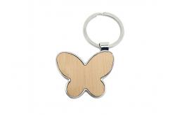 China Butterfly Cute Small Keychains Eco Friendly Zinc Alloy Bamboo Material supplier