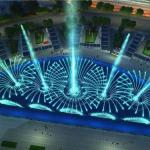 Family interactive music dancing water fountains for sale