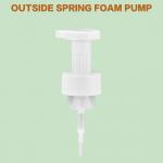 White Foam Bottle Pump with Customized Pump Tube Length and Clip Lock Way for sale