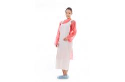 China Anti Oil Embossed Surface PE Single Use Apron For Food Processing supplier
