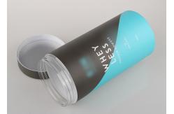 China Customized Plastic - Paper Composite Cans / Bottle Food Grade With Screw Cap supplier