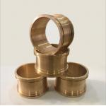 CNC Precision Machining Copper Flange Sleeve Bushing Oil Groove Costom Size for sale