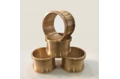 China CNC Precision Machining Copper Flange Sleeve Bushing Oil Groove Costom Size supplier