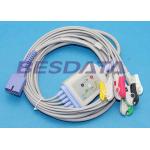 Disposable 5 Lead ECG Placement , ECG Lead Clips IEC / AHA Standard TP3010