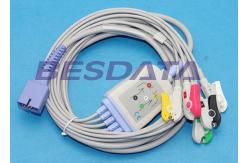 China Disposable 5 Lead ECG Placement , ECG Lead Clips IEC / AHA Standard TP3010 supplier