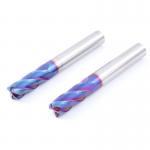 Nano Coating Steel Milling Cutter Tungsten Carbide For Heat Treated Steel Processing for sale