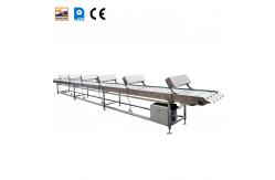 China Automatic  Ice Cream Cone Marshalling Cooling Conveyor With One Year Warranty supplier