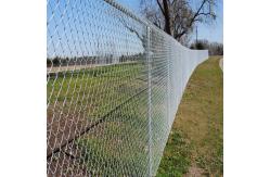 China Hot dip Galvanized 6ft chain link fencing top with barbed wire supplier