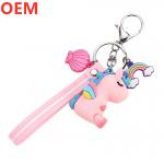 Custom 3d Plastic Creative Cartoon Key Ring Keychain OEM Factory Wholesale Plastic Cartoon Keychain for sale