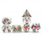 Zinc Alloy Polygonal Plum Blossom Metal Dice Suite Dragon And Dungeon DND for sale