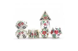 China Zinc Alloy Polygonal Plum Blossom Metal Dice Suite Dragon And Dungeon DND supplier