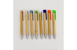 China Creative Promotional Bamboo Wood Pen 1.0mm Environmently Retractable Ballpoint Pen supplier