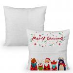 16 By 16 Blank White Sublimation Pillow Covers With Pocket Book Cushion Cover Linen Throw Pillows Sublimation Pillow Case for sale