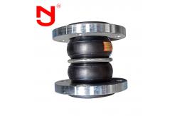 China DN100 EPDM Double Sphere Rubber Flexible Of Floating Flange Rubber Expansion Joint supplier