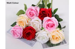 China Single Head Artificial Rose Bundle 52cm Length High Simulation supplier