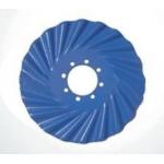Blue 3 Point Tiller Blades , Rotavator Long Rotary Tiller Blades for sale