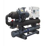 74m3/h Water Cooled Screw Chiller 210HP 330KW/283800Kcal 79.6KW Compressor for sale