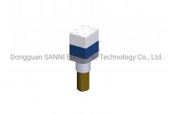 China RV8711GS Dual Unit Rotary Potentiometer Square Shape For Volume Control supplier
