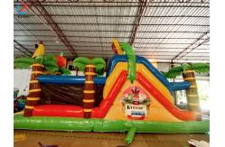 China New Fun Inflatable Pineapple Theme Bouncy Castle Jungle Bounce House for Kids supplier