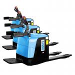 Stand Up Type Electric Pallet Jack Forklift 3 Ton Capacity With Brush for sale