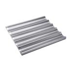 5 slotted aluminum french  bread baking pan non-stick baguette baking tray for bar or bakery or restaurant for sale