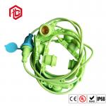 Green Nylon PVC E26 E27 Lamp Stand Fittings With Customized Cable Plug for sale