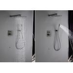 Concealed Tap Bath Shower Mixer Set Matte Black Wall Mounted for sale