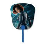 17x17cm 3D Round Shape Hand Fan 3D Custom Lenticular Printing For Advertisement