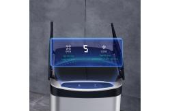 China Square Motion Sensor Waste Bin OEM ODM Touchless Stainless Steel Trash Can supplier