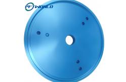 China Round Aluminum Parts; Blue Oxidation; CNC Manchining;  Sand Blasting supplier