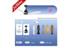China 48 Inches Modern Ceiling Fan Without Led Light ABS Blade Dc Remote Control supplier