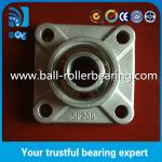 4 Bolt Pillow Block Bearing For Conveyor Machine , Flange Mounted Bearings for sale