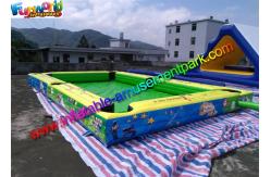 China Double Stitch Inflatable Games Rentals Snooker Field With Full Printing supplier