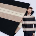 Breathable And Durable And Skin-Friendly Striped Knit Fabric For Casual Wear for sale