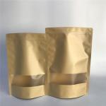 Custom Accepted Stand up Kraft Paper Bags with Zipper Water Proof Paper Bags