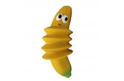 China Yellow Indestructiblemultipet Latex Dog Toy  Zoomable Banana supplier