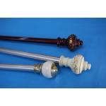 Decorative Zinc Alloy Galvanized Pipe Curtain Rod 5 Metre 0.3mm for sale