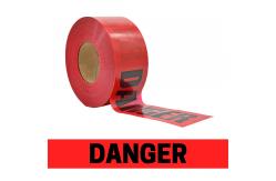 China 1000ft Yellow Caution Plastic Barrier Tape Safety Danger Red Color Warning supplier