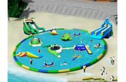 China Commercial Inflatable Water Park / Pool With Slide for rental supplier