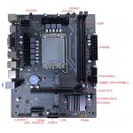 Computer PC Motherboard 12th 13th 14th GEN Intel DDR4 Supported Matx Mainboard