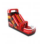 Red Color Racing Car Inflatable Slippery Slide For Rentals for sale