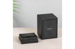 China Black Cardboard Black Square Box Paper Box Custom Cosmetics Tea Packaging Box supplier
