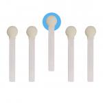 White PP Stick Round Head Foam Swabs 30mm Diameter for sale