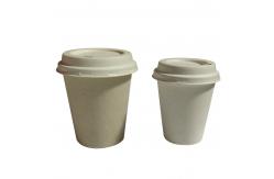 China Disposable Sugarcane Bagasse Cups , 2oz 4oz Biodegradable Drinking Cups With Lid supplier