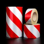 Reflector Sticker Red Reflective Safety Warning Tape Customized Reflectance Truck Vehicle Conspicuity Adhesive Reflective Tape for sale