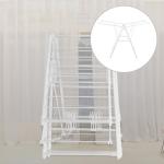 Detachable Stainless Steel Foldable Clothes Drying Rack With Wheels