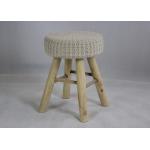 Living Room Woolen Yarn Top BSCI 60KG Leisure Stool for sale