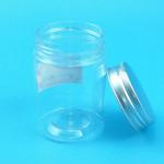 Peanut 170 Ml Plastic Screw Jars With Aluminum Sliver Cap
