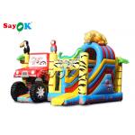 Animals Combo Kids 5.5x5x4.4m Inflatable Bounce House With Slide for sale