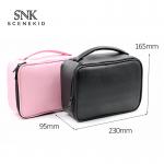 Ladies Pure Color Blank Black Custom Waterproof PU Cosmetic Bag for sale